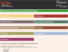Tablet Screenshot of eron-web.de